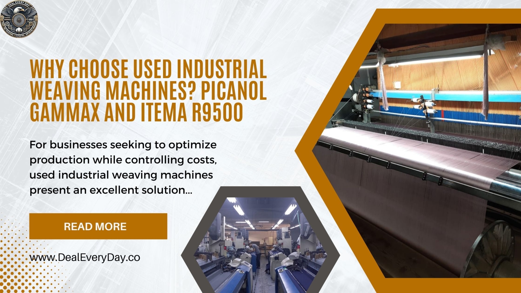 Why Choose Used Industrial Weaving Machines? Picanol Gammax and ITEMA R9500