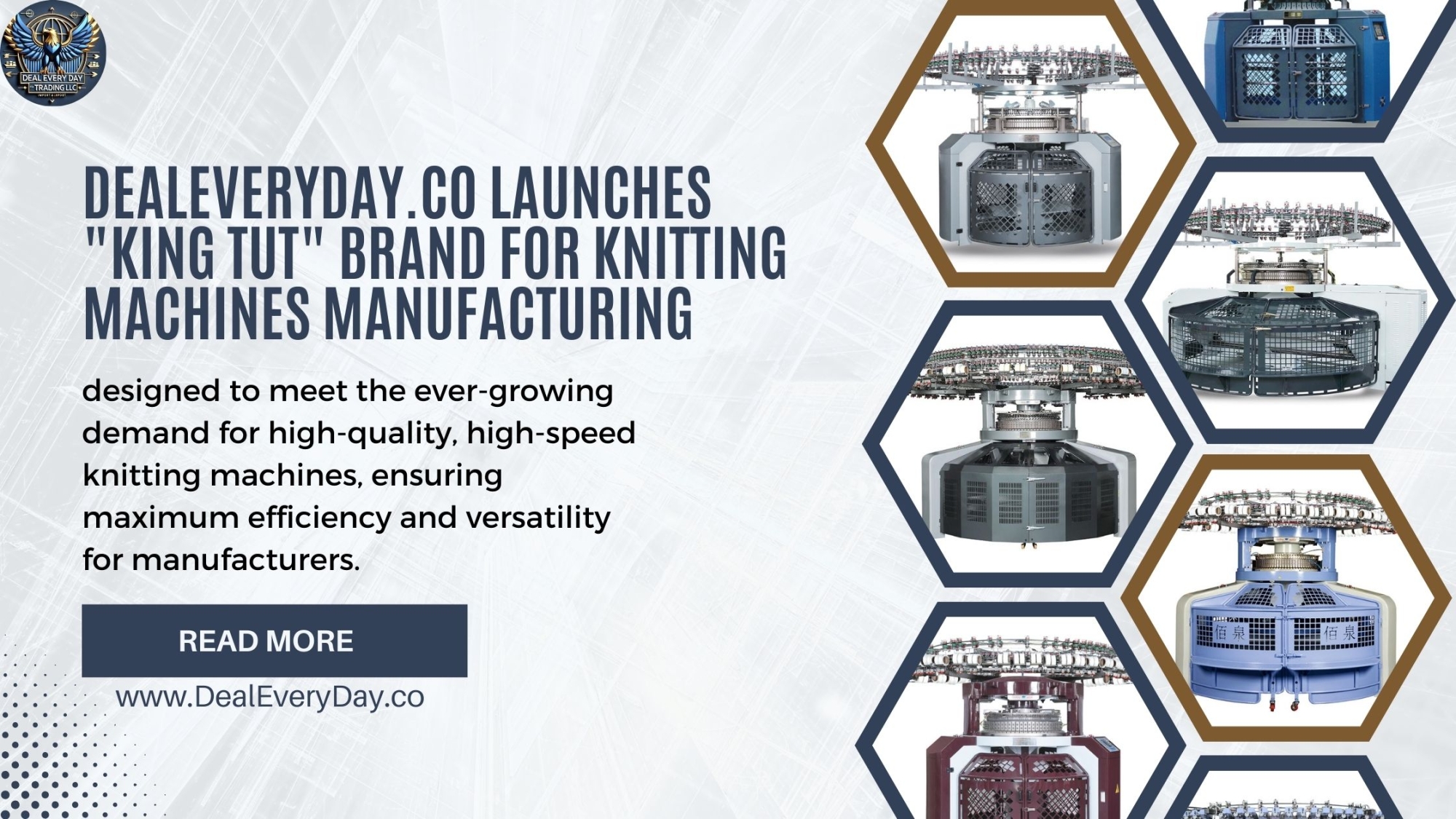 DealEveryDay.co Launches "KING TUT" Brand for Knitting Machines Manufacturing