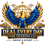 Luxury Gold-and-Blue Trading Emblem